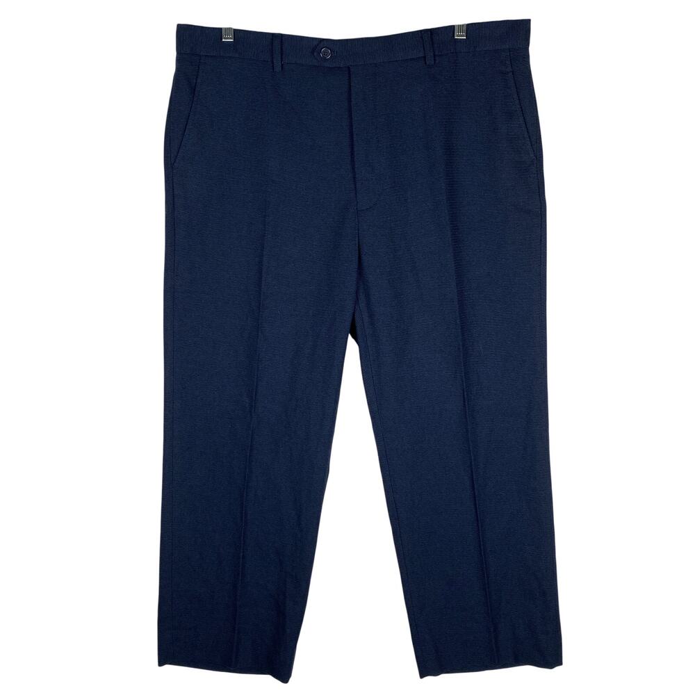 Cardinali Milan Paris Dress Pants Mens 40S Navy Classic Work Professional Formal